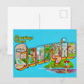 ジョージア州からこんにちは ポストカード (正面/裏面)