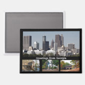 ジョージア州からこんにちは マグネット (正面/裏面)