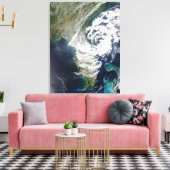 ジョージア州とフロリダ州での火災と煙 キャンバスプリント (インサイチュ (リビング))