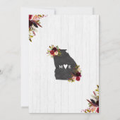 ジョージア州のおしゃれな目的地ウェディング　招待状 招待状 (裏面)