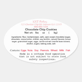 ジョージア州のカントリー食品法ラベル 農家の市場 楕円形シール