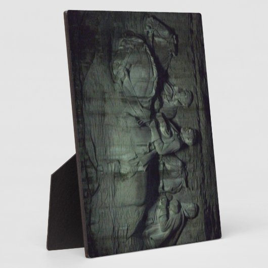 ジョージア州のストーン・マウンテンの夜間彫刻 フォトプラーク (側面)