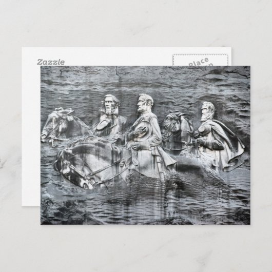 ジョージア州のストーン・マウンテン記念碑 ポストカード (正面/裏面)