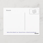 ジョージア州のストーン・マウンテン記念碑 ポストカード (裏面)