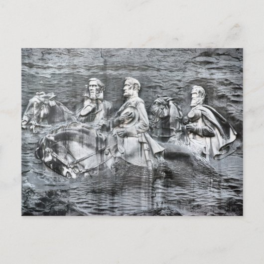 ジョージア州のストーン・マウンテン記念碑 ポストカード (正面)