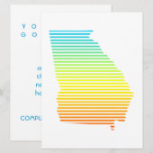 ジョージア州のチルフェード 招待状 (正面/裏面)