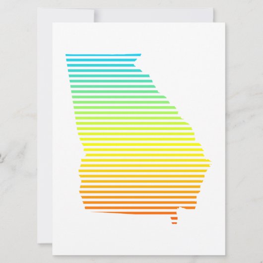 ジョージア州のチル フェード 招待状 (正面)