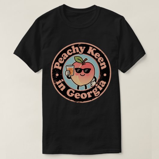 ジョージア州のピーチが好きな人へのプレゼント Tシャツ (デザイン正面)