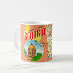 ジョージア州の地図 コーヒーマグカップ
