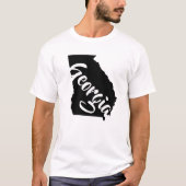 ジョージア州の地図 Tシャツ (正面)