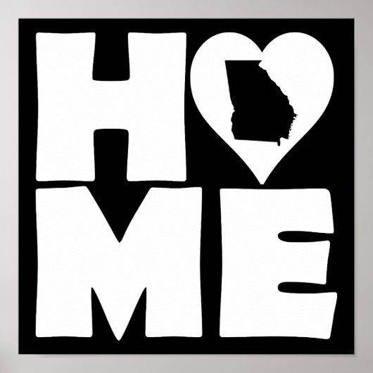 ジョージア州の家 ポスタープレート ポスター (正面)