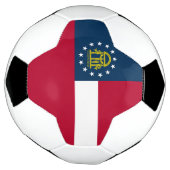 ジョージア州の旗 サッカーボール (回転)