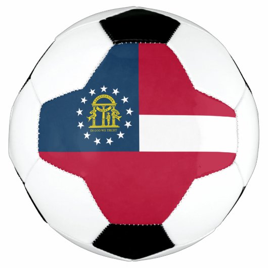 ジョージア州の旗 サッカーボール (正面)