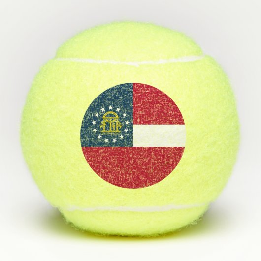 ジョージア州の旗 テニスボール (正面)