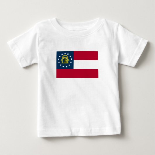 ジョージア州の旗 ベビーTシャツ (正面)