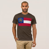ジョージア州の旗Tシャツ Tシャツ (正面フル)