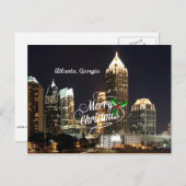 ジョージア州アトランタからの聖降誕祭お目出度う シーズンポストカード (正面/裏面)