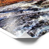 ジョージア州エリジェイの近くの滝 フォトプリント            (角)