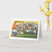 ジョージア州オーガスタからのご挨拶 カード (黄色い花)