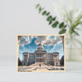 ジョージア州キャピタルヴィンテージトラベル ポストカード (スタンド正面)