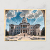 ジョージア州キャピタルヴィンテージトラベル ポストカード (正面)