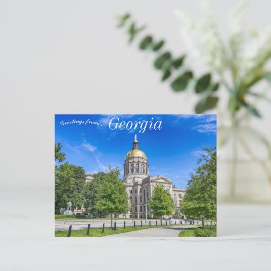 ジョージア州キャピトル建物インアトランタジョージア ポストカード (スタンド正面)