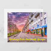 ジョージア州サバンナからのご挨拶 ポストカード (正面/裏面)