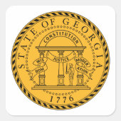 ジョージア州シール –  スクエアシール (正面)