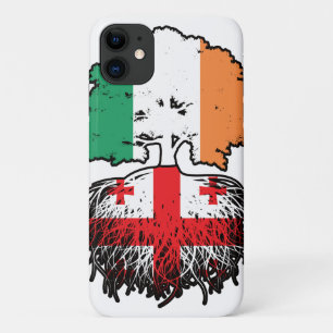ジョージア州ジョージア州アイルランドの木のルーツ国旗 iPhone 11 ケース