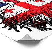 ジョージア州ジョージア統一されたイギリスイギリス ポスター (角)