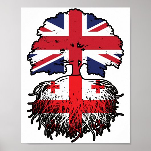 ジョージア州ジョージア統一されたイギリスイギリス ポスター (正面)