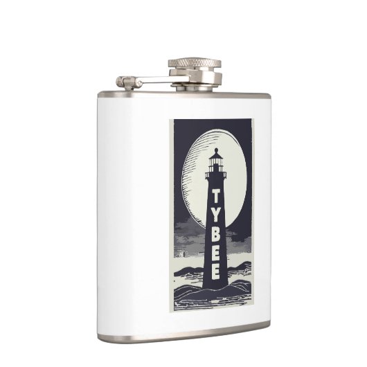 ジョージア州タイビー島灯台 月 フラスク (右)
