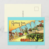 ジョージア州ダグラス ヴィンテージ ポストカード (正面/裏面)