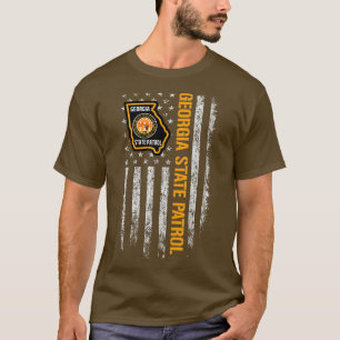 ジョージア州パトロールアメリカ国旗 Tシャツ