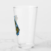 ジョージア州ブラウントラウト工芸ビアピントグラス タンブラーグラス (左)