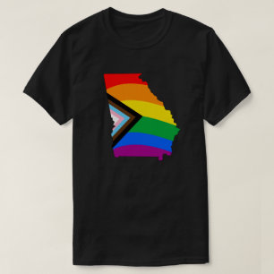 ジョージア州プライド LGBTQ プログレスプライド Tシャツ