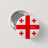 ジョージア州ボタン愛国的グルジア国旗のファッション 缶バッジ (正面&裏面)