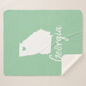 ジョージア州マカスタマイズップラブカラー シェルパブランケット (正面(横))