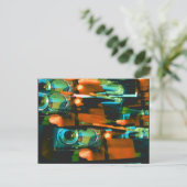 ジョージア州リズマン(車の鏡から撮影) ポストカード (スタンド正面)