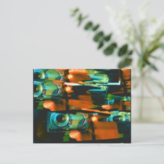 ジョージア州リズマン(車の鏡から撮影) ポストカード (スタンド正面)