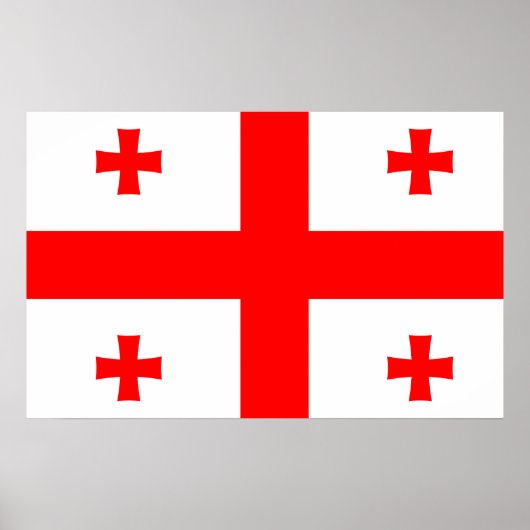 ジョージア州世界国旗 ポスター (正面)