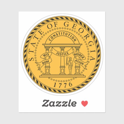 ジョージア州印 シール (シート)
