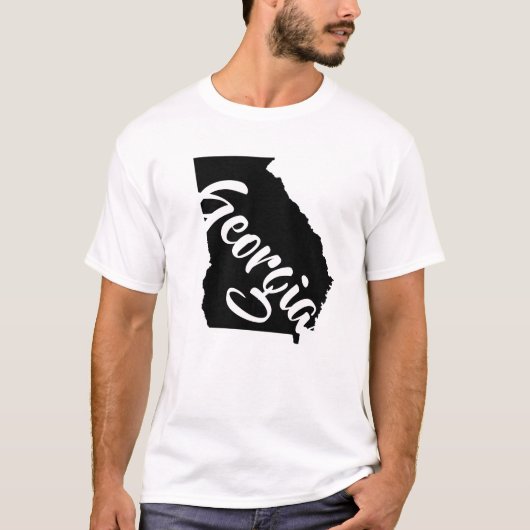 ジョージア州地図 Tシャツ (正面)