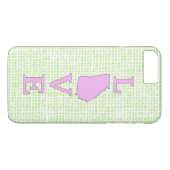 ジョージア州地図LOVE Case-Mate iPhoneケース (裏面(横))