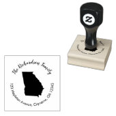 ジョージア州差出人住所ゴム印 ラバースタンプ (押印)