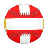 ジョージア州旗とコート・オブ・アームズ 野球ボール (裏面)