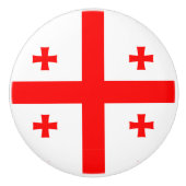 ジョージア州旗とセラミックノブの引っ張り セラミックノブ (正面)