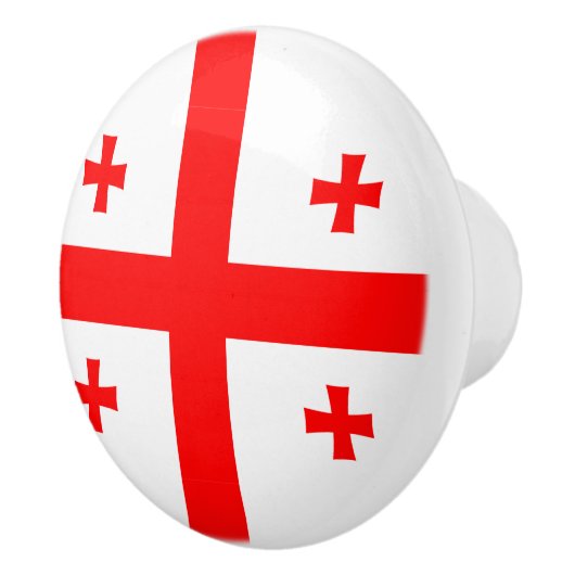 ジョージア州旗とセラミックノブの引っ張り セラミックノブ (右)