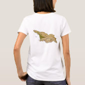 ジョージア州旗と地図dk Tシャツ (裏面)