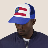 ジョージア州旗のある帽子州 – アメリカ キャップ (インサイチュ)